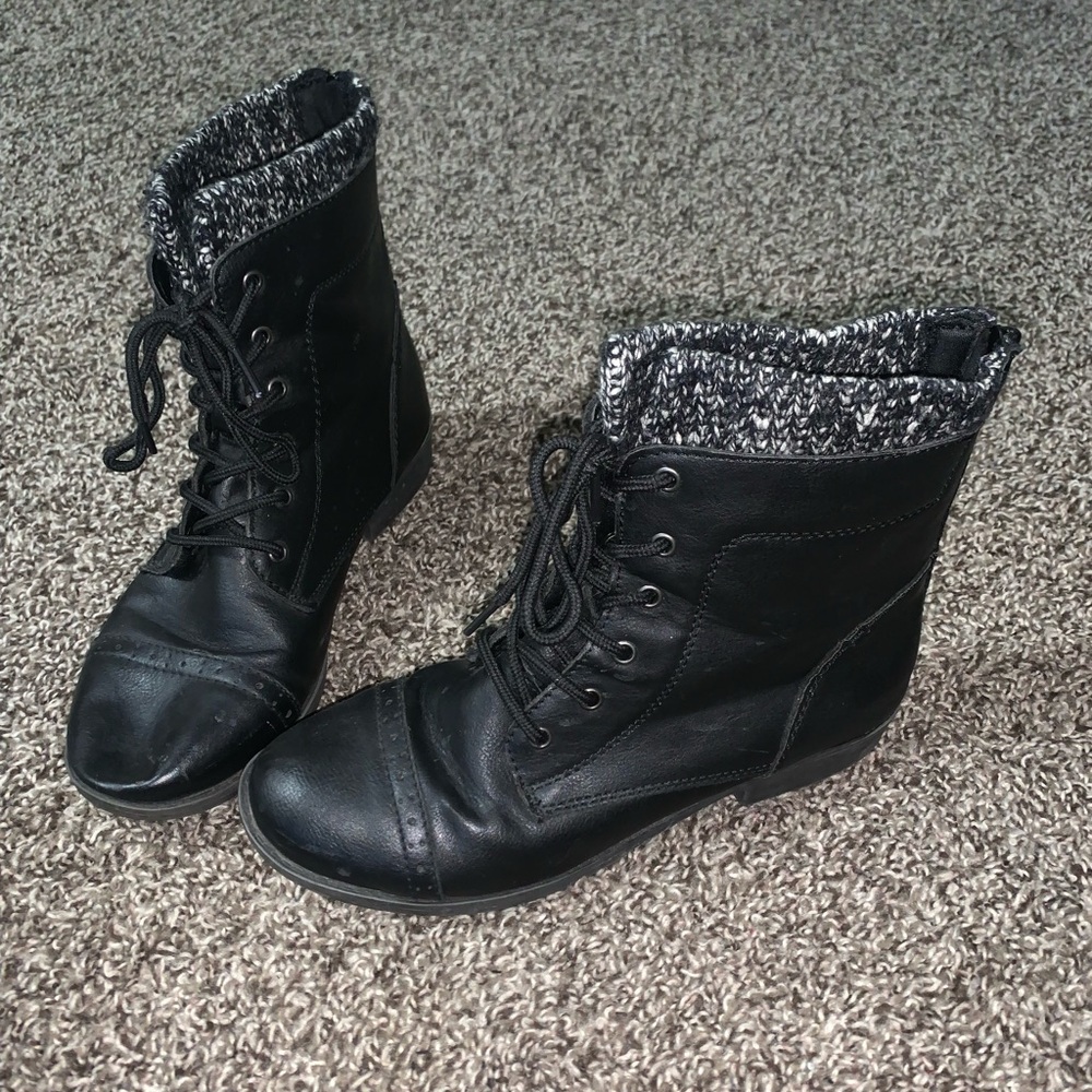 MUDD leather mid boots